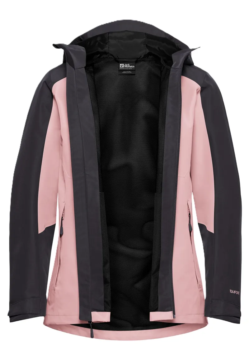 Jack Wolfskin Women's Wildbound 2L Waterproof Jacket - Rose Garden-2