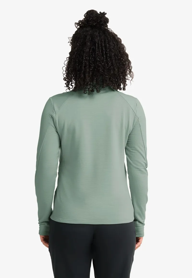 Jack Wolfskin Women's Litestride Full Zip Fleece - Green Zinnia-3