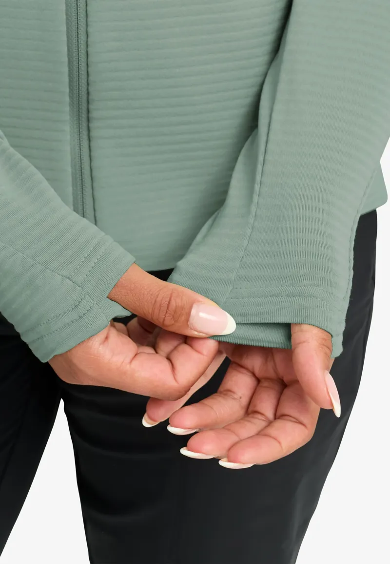 Jack Wolfskin Women's Litestride Full Zip Fleece - Green Zinnia-4