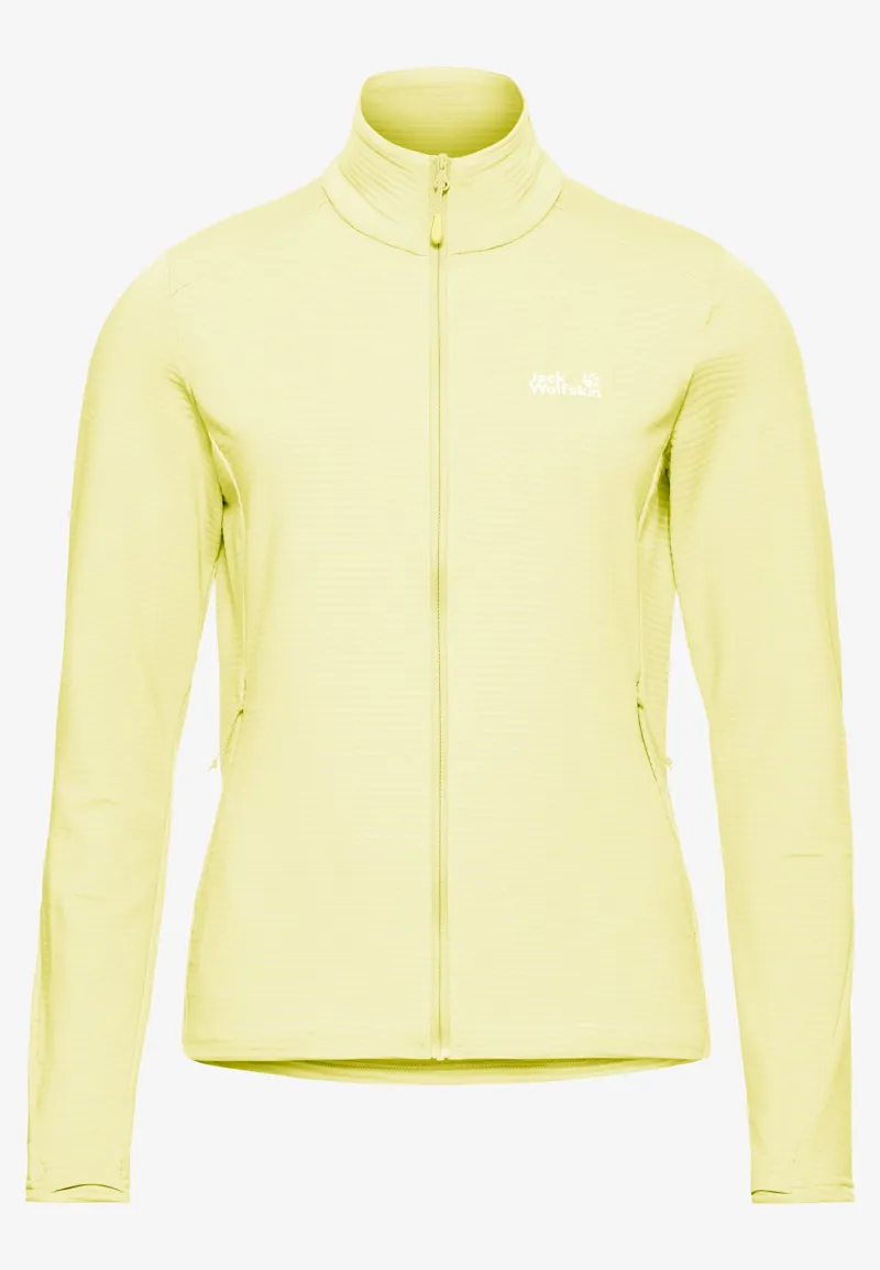 Jack Wolfskin Women's Litestride Full Zip Fleece - Daisy
