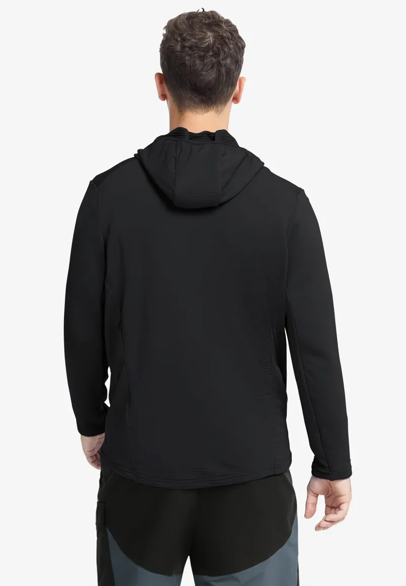 Jack Wolfskin Men's Litestride Hooded Full Zip Fleece - Black-3