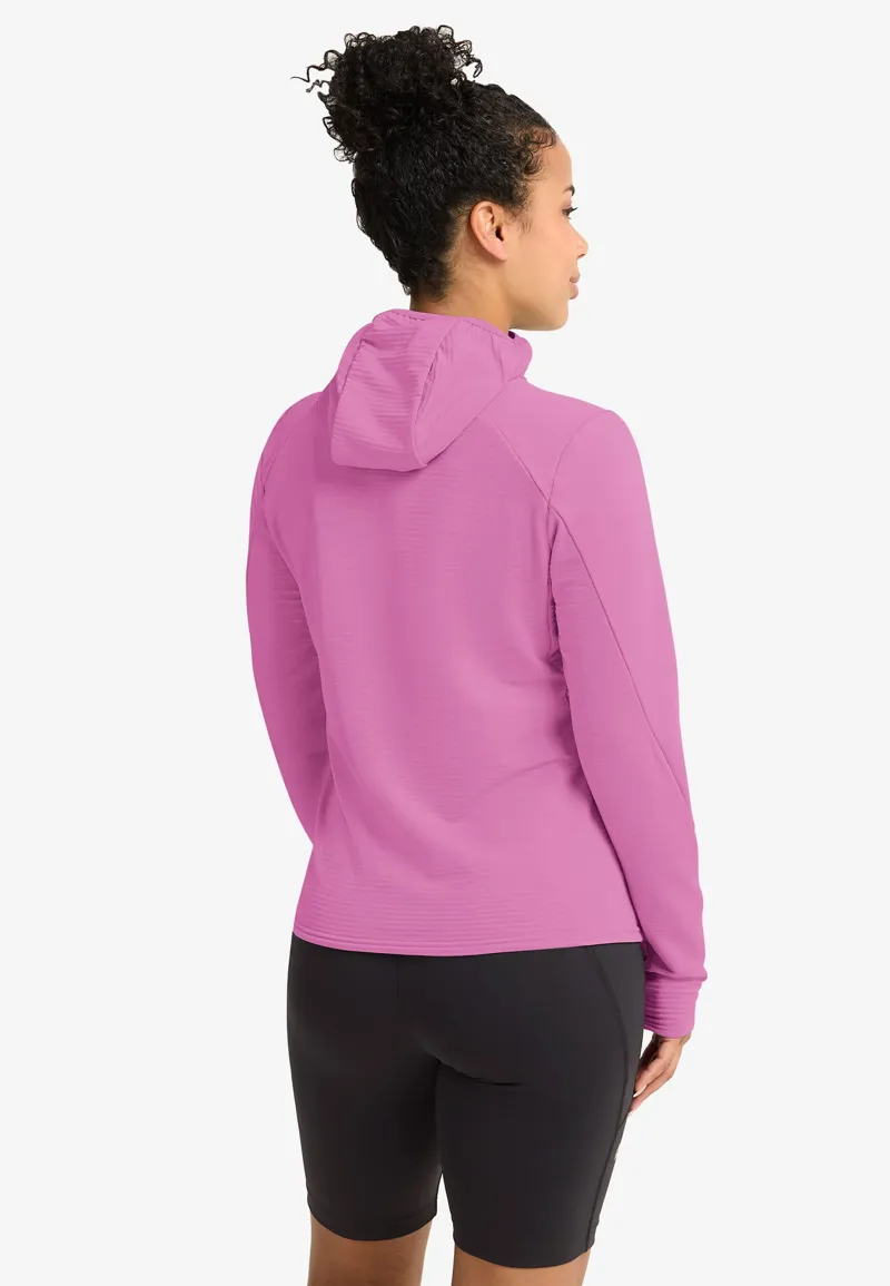 Jack Wolfskin Women's Litestride Hooded Full Zip Fleece - Foxglove-3