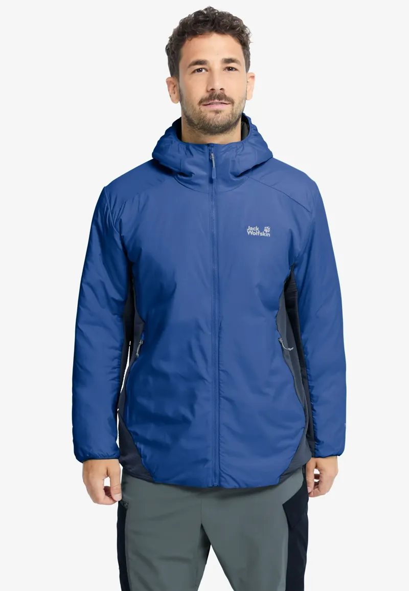 Jack Wolfskin Men's Trail Light Hybrid Jacket - Blue Orchid-2