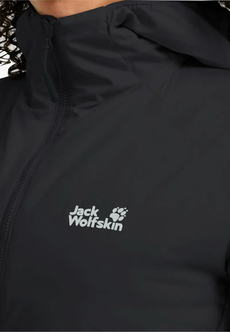 Jack Wolfskin Women's Trail Light Hybrid Jacket - Black-4