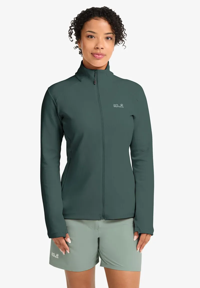 Jack Wolfskin Women's Astrotrail Full Zip - Sago Palm-2