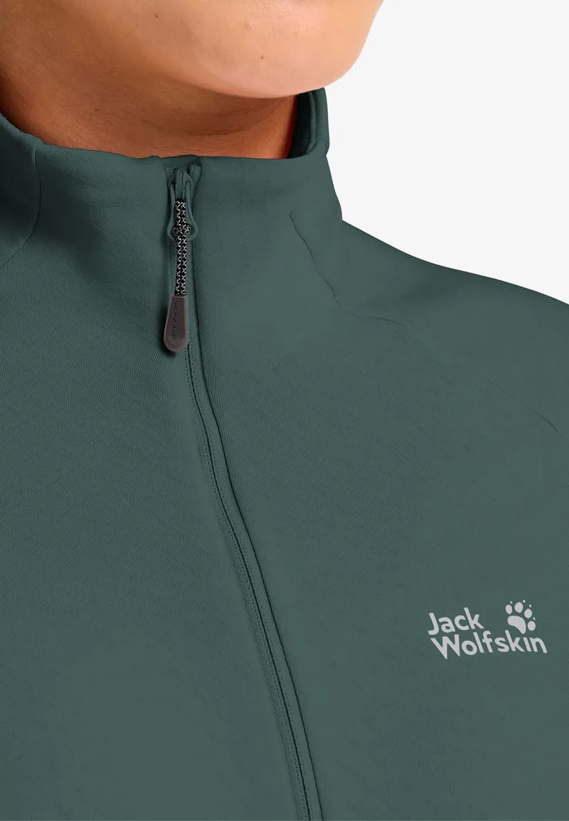 Jack Wolfskin Women's Astrotrail Full Zip - Sago Palm-4