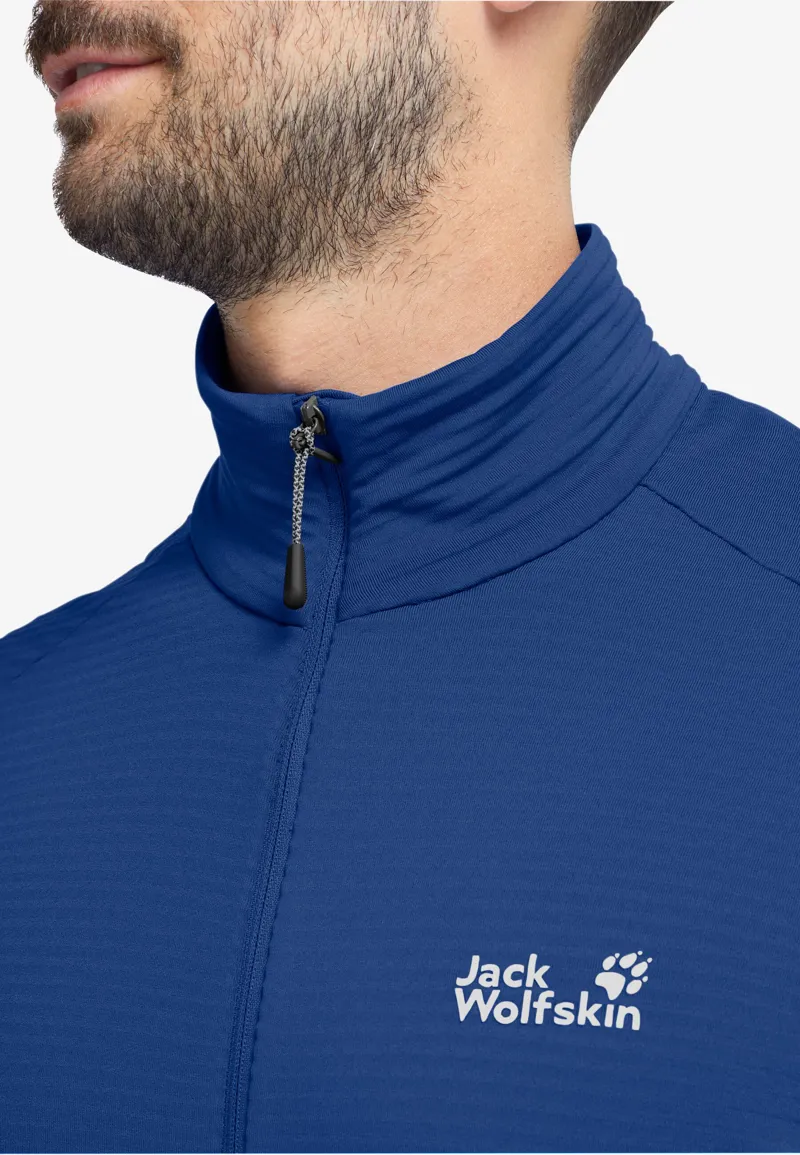 Jack Wolfskin Men's Litestride Full Zip Fleece - Blue Orchid-4
