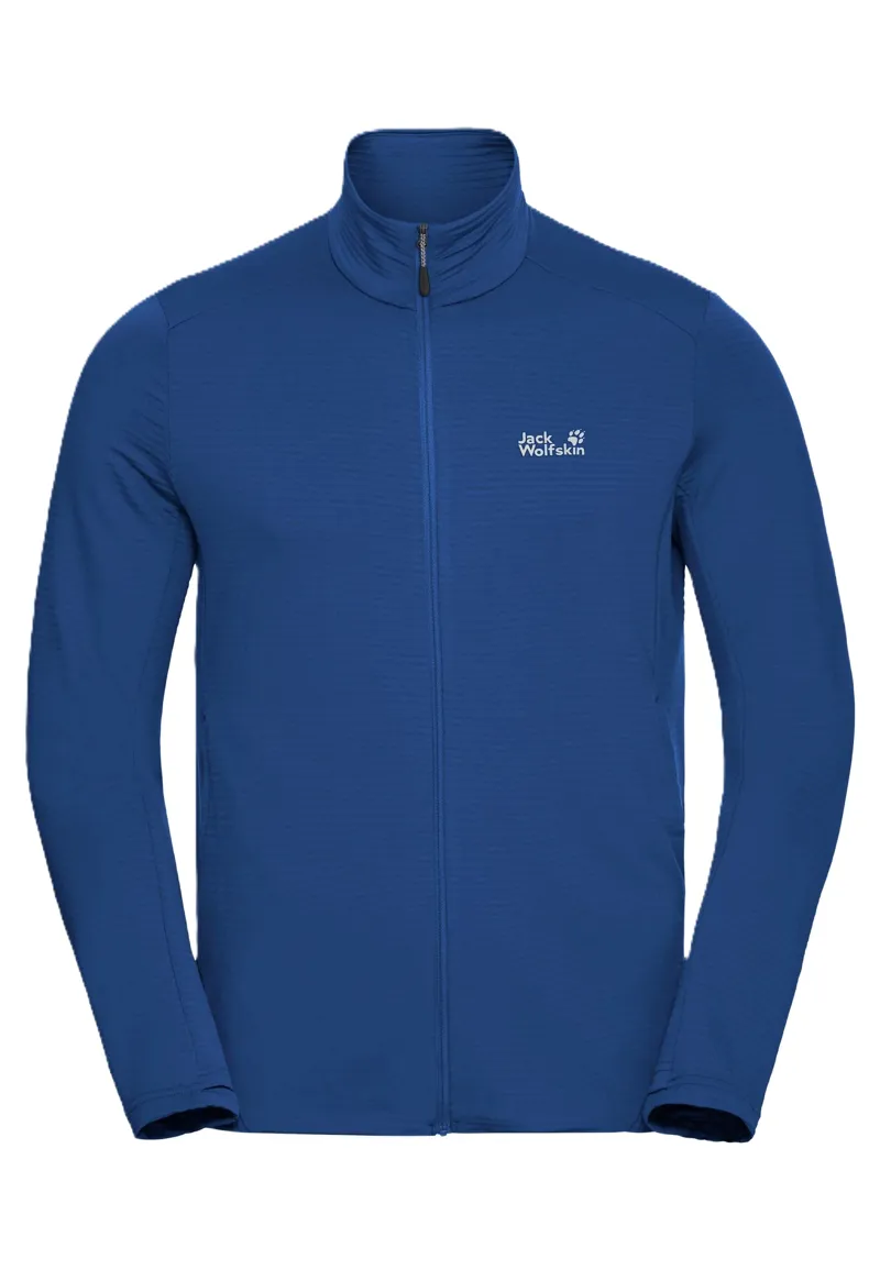 Jack Wolfskin Men's Litestride Full Zip Fleece - Blue Orchid