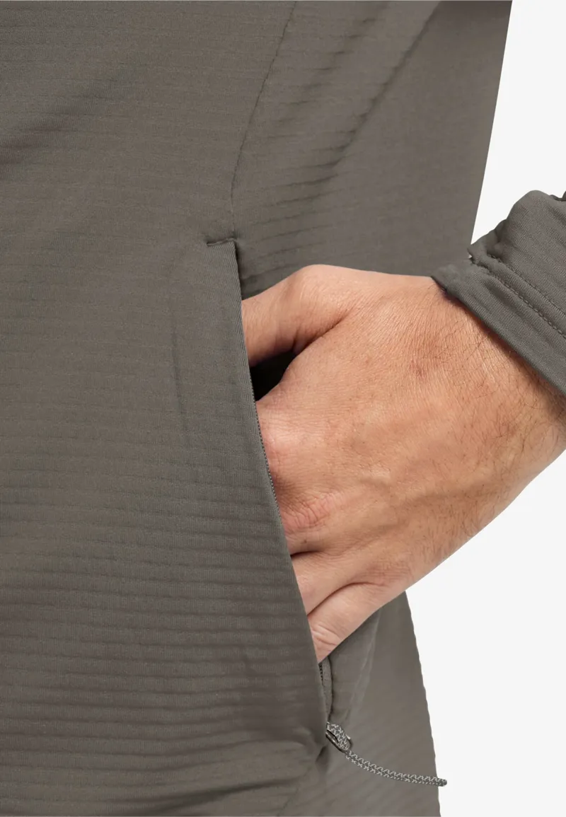 Jack Wolfskin Men's Litestride Full Zip Fleece - Flint-6