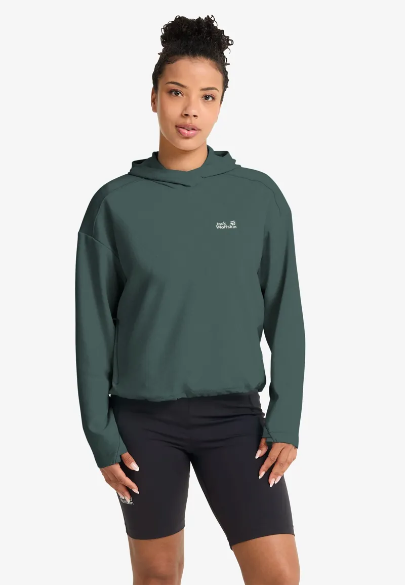 Jack Wolfskin Women's Astrotrail Hoody - Sagano Palm-2
