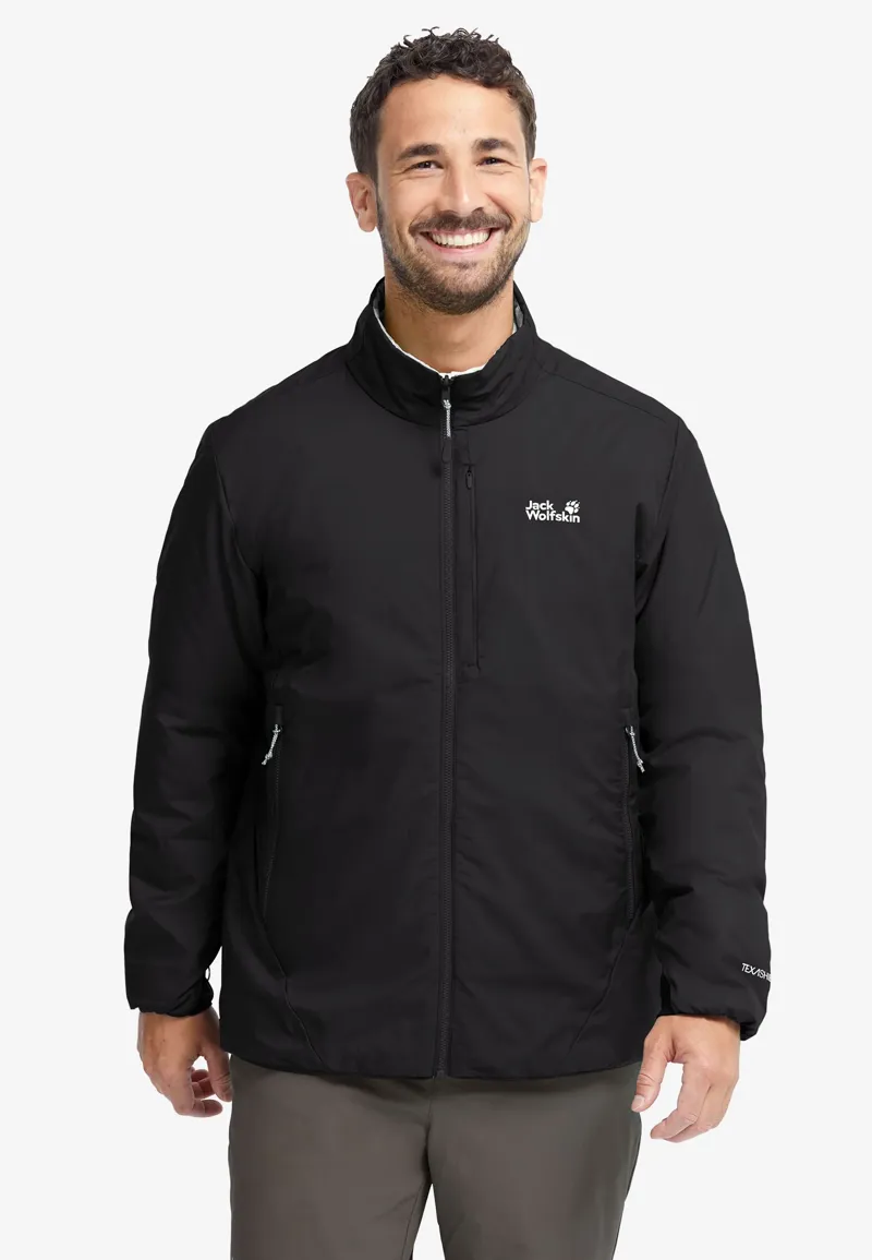 Jack Wolfskin Men's Trail Light Insulated 2in1 Reversible Jacket - Black-6