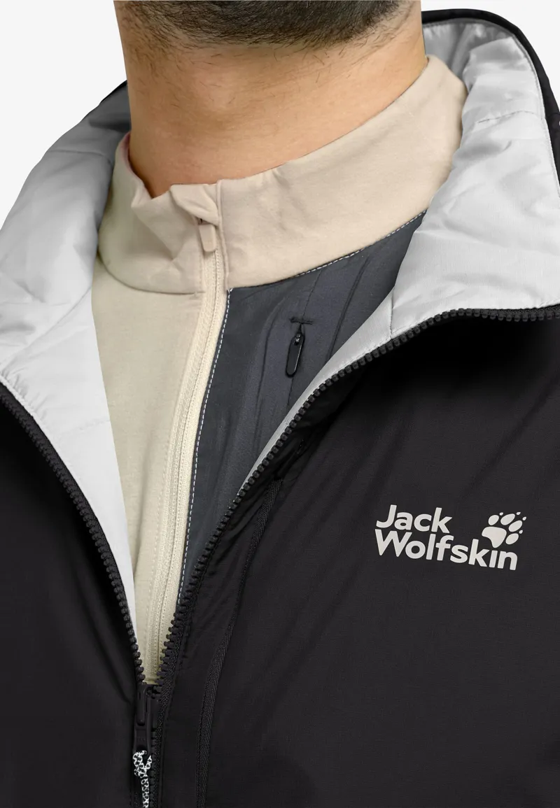 Jack Wolfskin Men's Trail Light Insulated 2in1 Reversible Jacket - Black-11