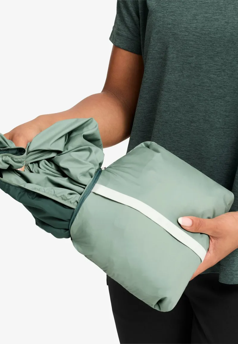 Jack Wolfskin Women's Trail Light Insulated 2in1 Reversible Jacket - Green Zinnia-9