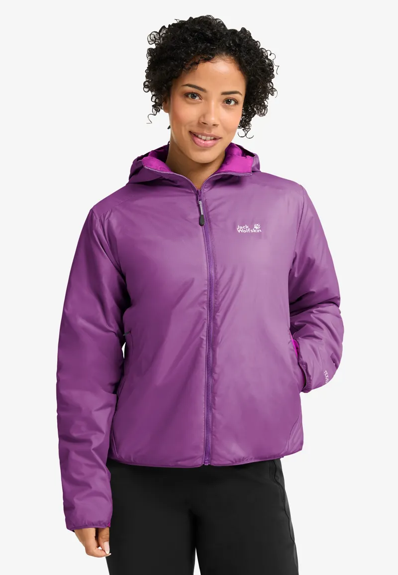 Jack Wolfskin Women's Trail Light Insulated 2in1 Reversible Jacket - Freesia-7
