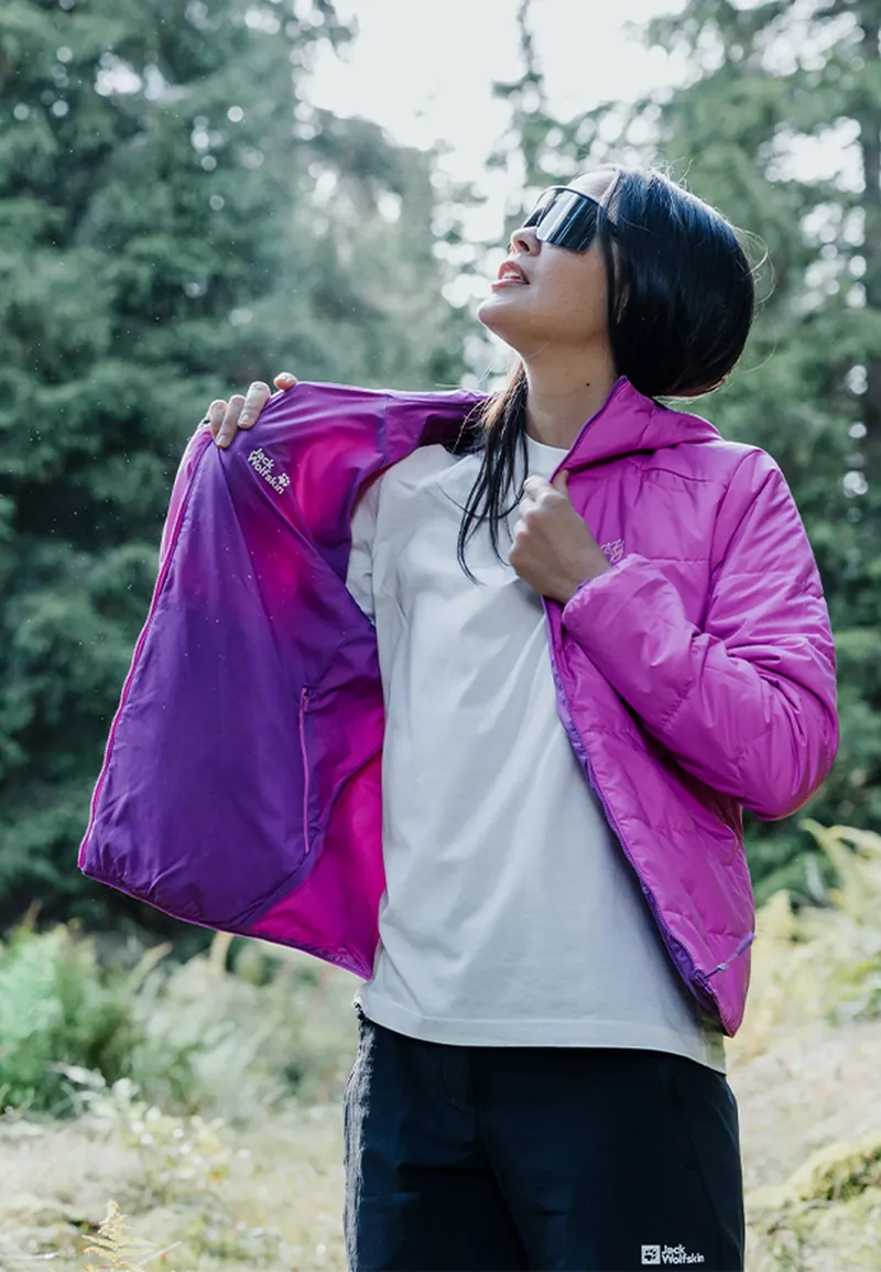 Jack Wolfskin Women's Trail Light Insulated 2in1 Reversible Jacket - Freesia-10