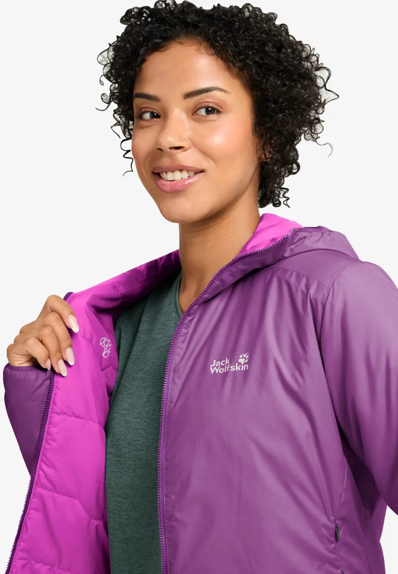Jack Wolfskin Women's Trail Light Insulated 2in1 Reversible Jacket - Freesia-9