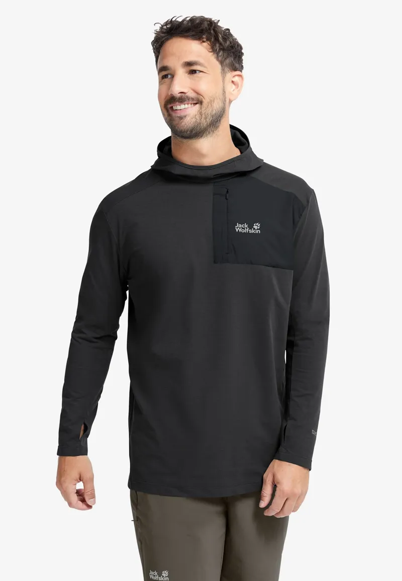 Jack Wolfskin Men's Sucol Hoody - Black-2