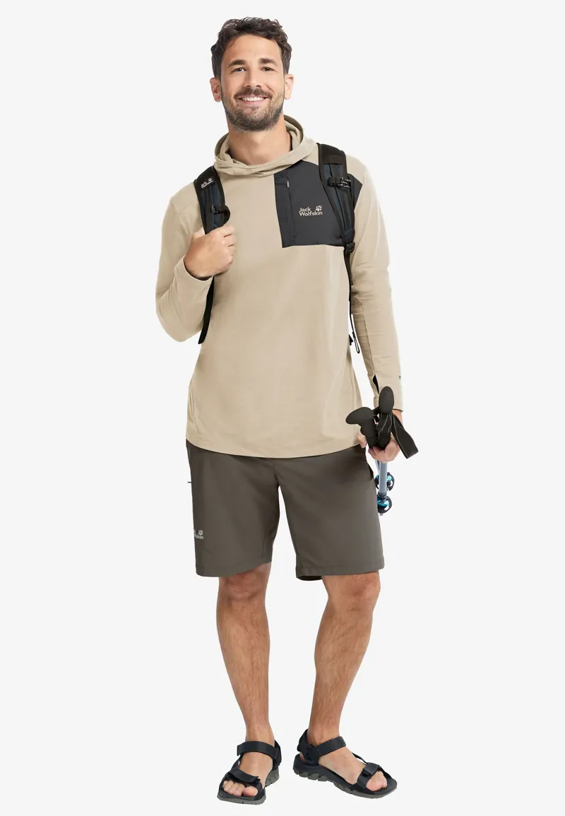 Jack Wolfskin Men's Sucol Hoody - Oyster-4