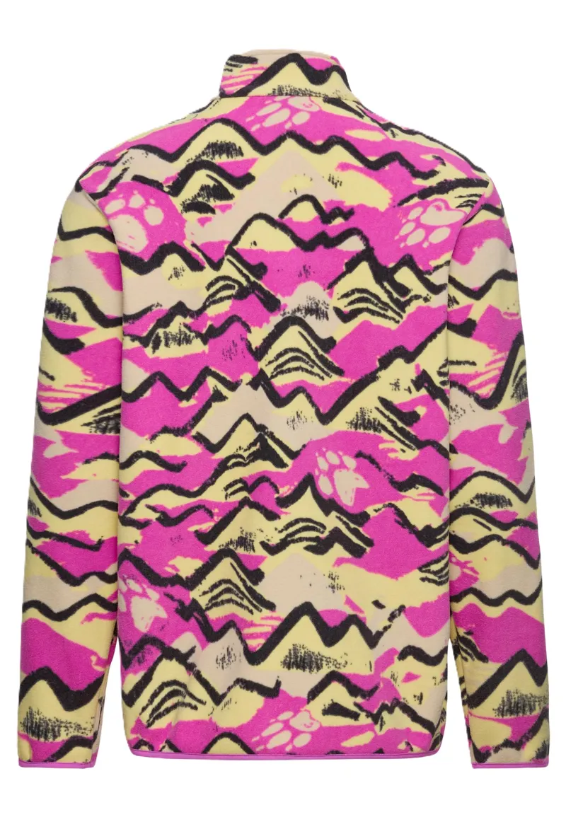 Jack Wolfskin Women's Paw Era 100 Half Zip Fleece Pullover - Foxglove-1