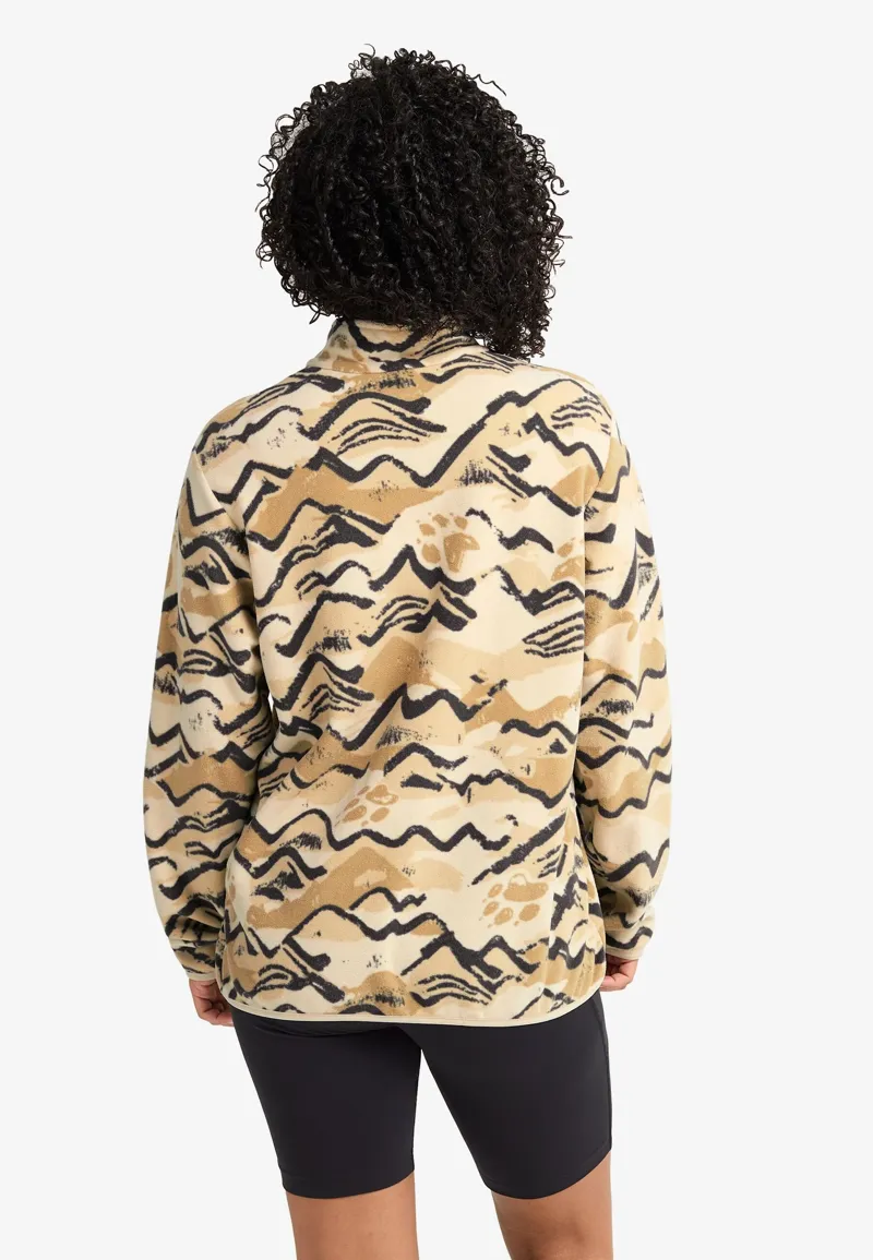 Jack Wolfskin Women's Paw Era 100 Half Zip Fleece Pullover - Oyster-4