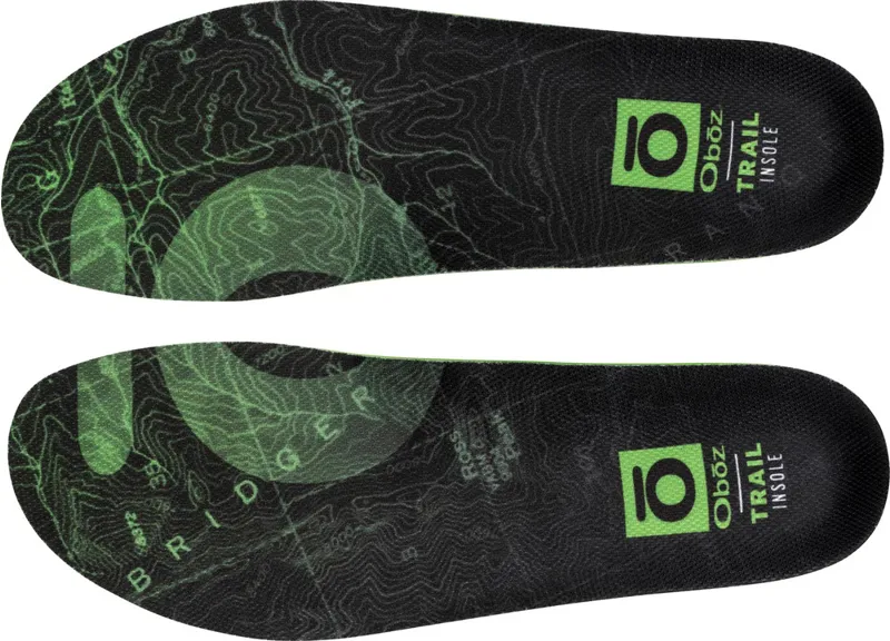Oboz Trail Insole - Black/Green-1