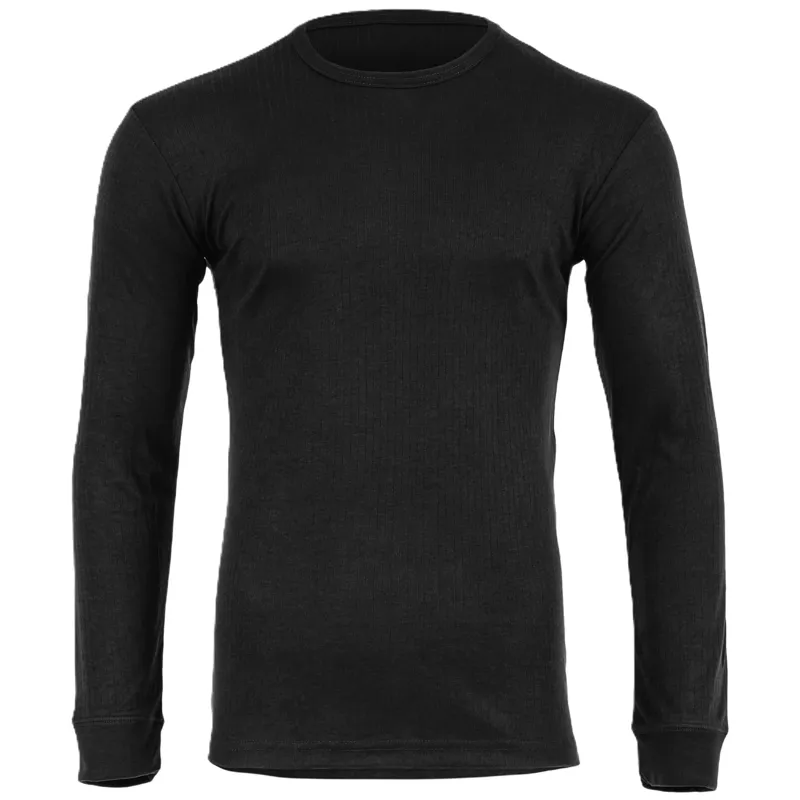 Highlander Men's Long Sleeve Thermal Base Layer - Black