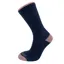 Horizon Women's Premium Micro Crew Sock - Blue Marl/Pink
