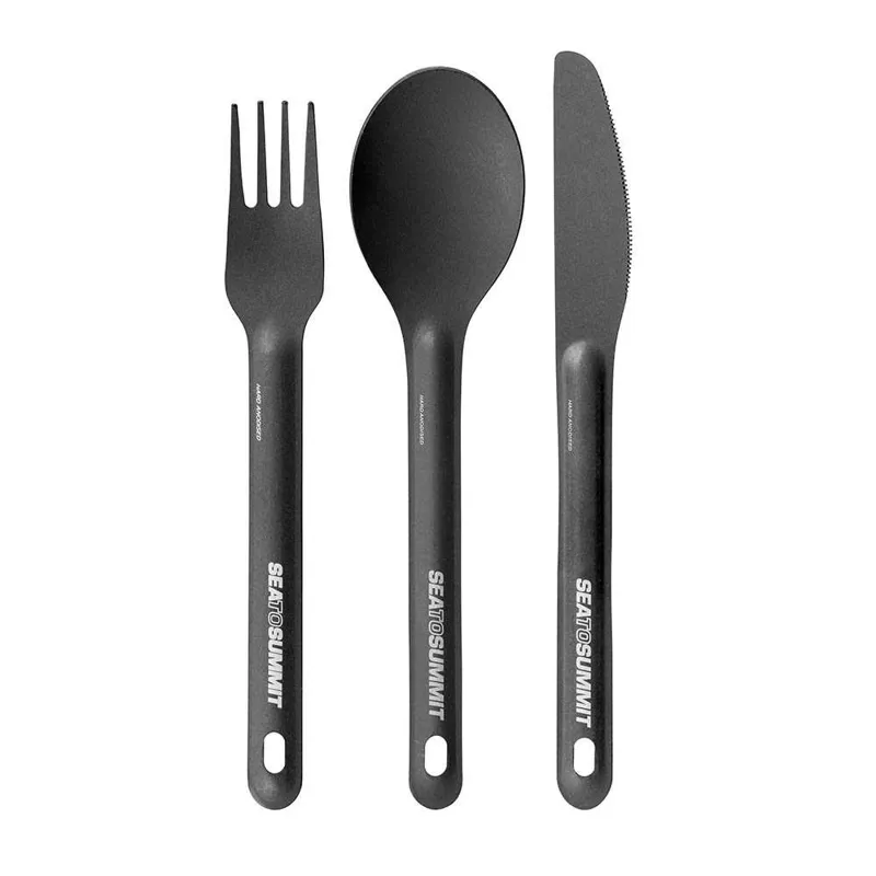 Sea To Summit AlphaLight Knife/Fork/Spoon Cutlery Set - Anodised Grey
