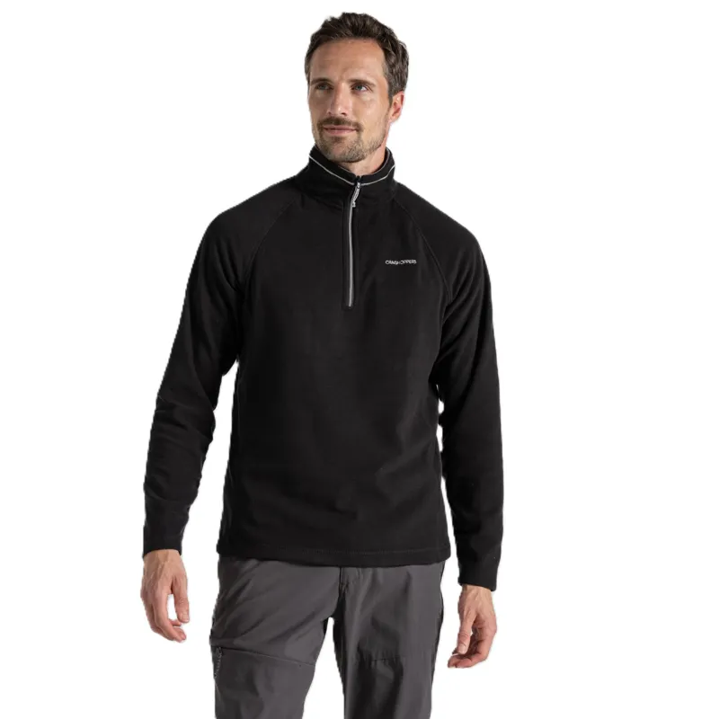 Craghoppers Men's Corey VI Half Zip Fleece - Black