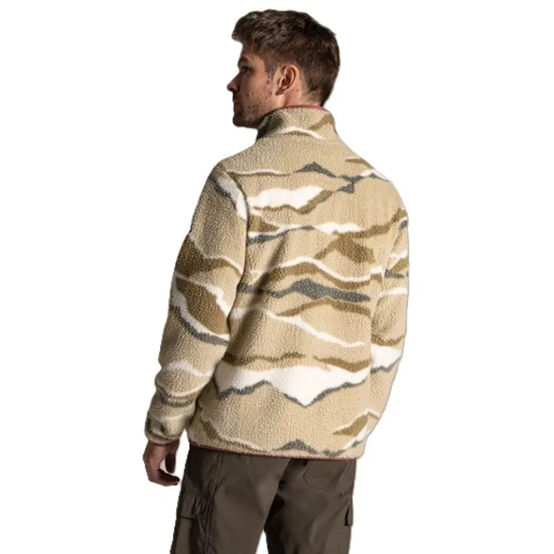 Craghoppers Men's National Trust Rawthey Half Zip Fleece - Cardamon Print-2