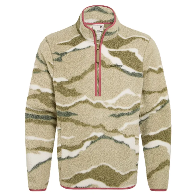 Craghoppers Men's National Trust Rawthey Half Zip Fleece - Cardamon Print