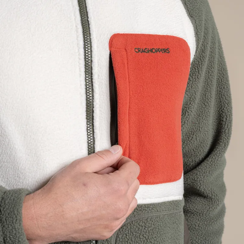 Craghoppers Men's Dades Fleece Jacket - Dark Sage / Ecru-6