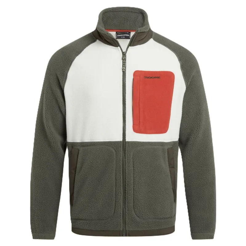 Craghoppers Men's Dades Fleece Jacket - Dark Sage / Ecru