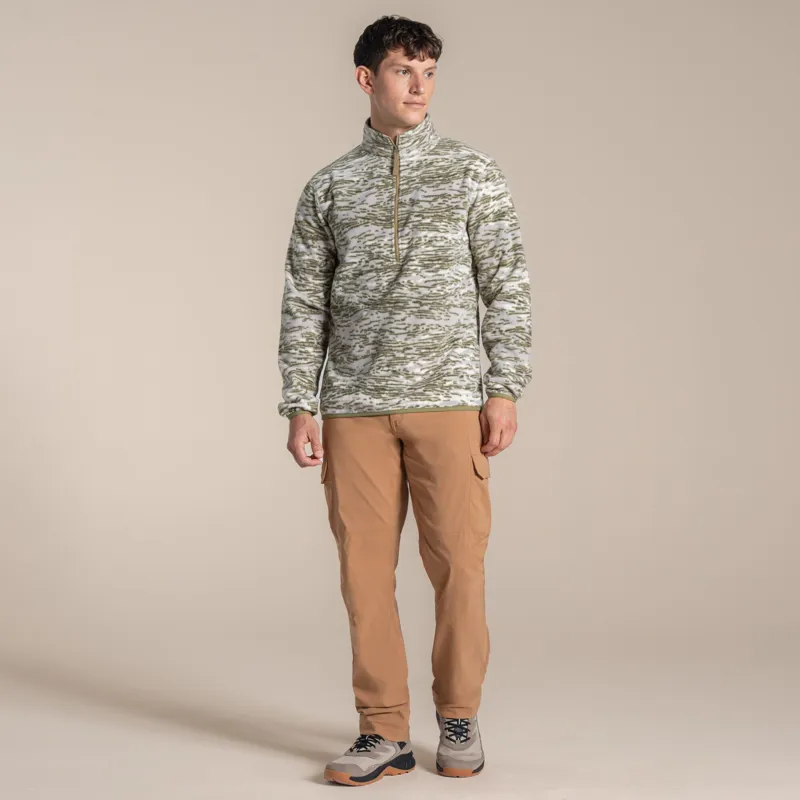 Craghoppers Men's National Trust Irt Half Zip Fleece - Cardamon Print-1