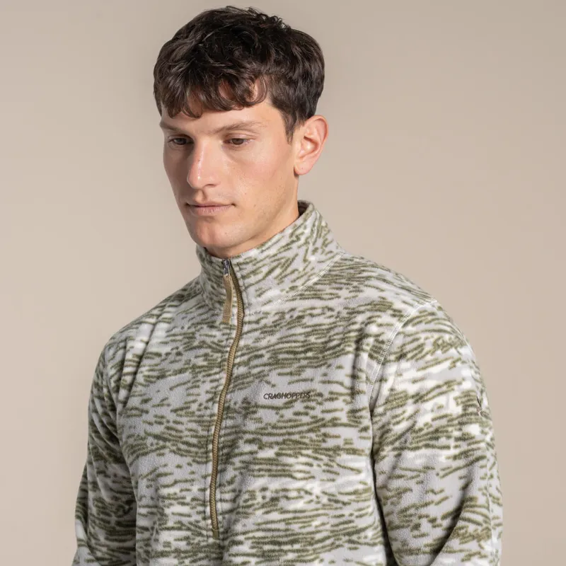 Craghoppers Men's National Trust Irt Half Zip Fleece - Cardamon Print-2