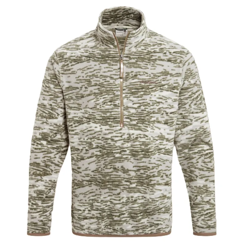 Craghoppers Men's National Trust Irt Half Zip Fleece - Cardamon Print
