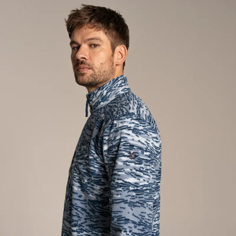 Craghoppers Men's National Trust Irt Half Zip Fleece - Juniper Print -3
