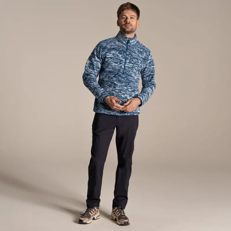 Craghoppers Men's National Trust Irt Half Zip Fleece - Juniper Print -4