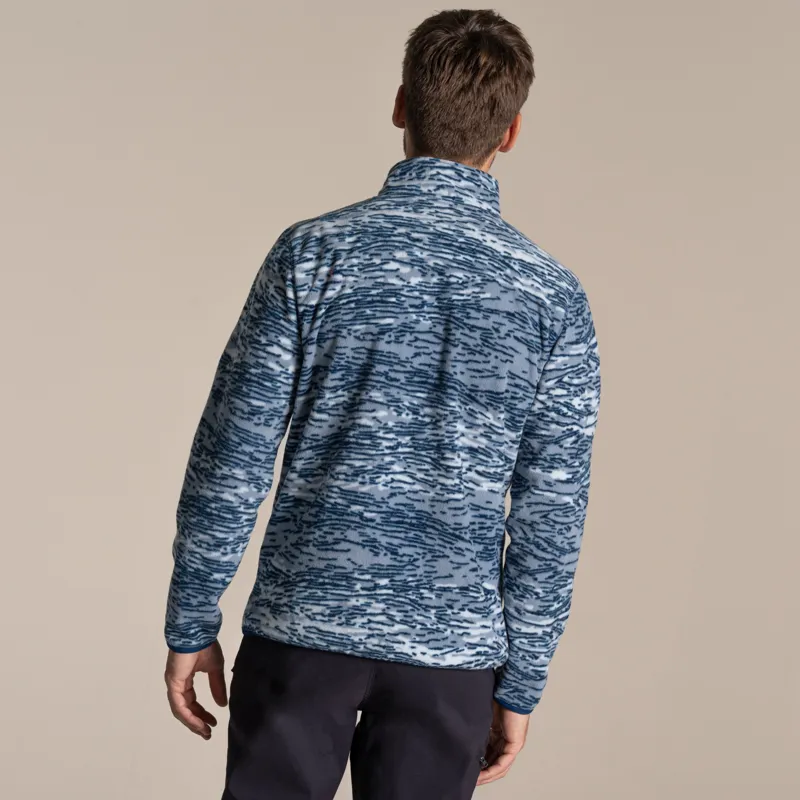 Craghoppers Men's National Trust Irt Half Zip Fleece - Juniper Print -2