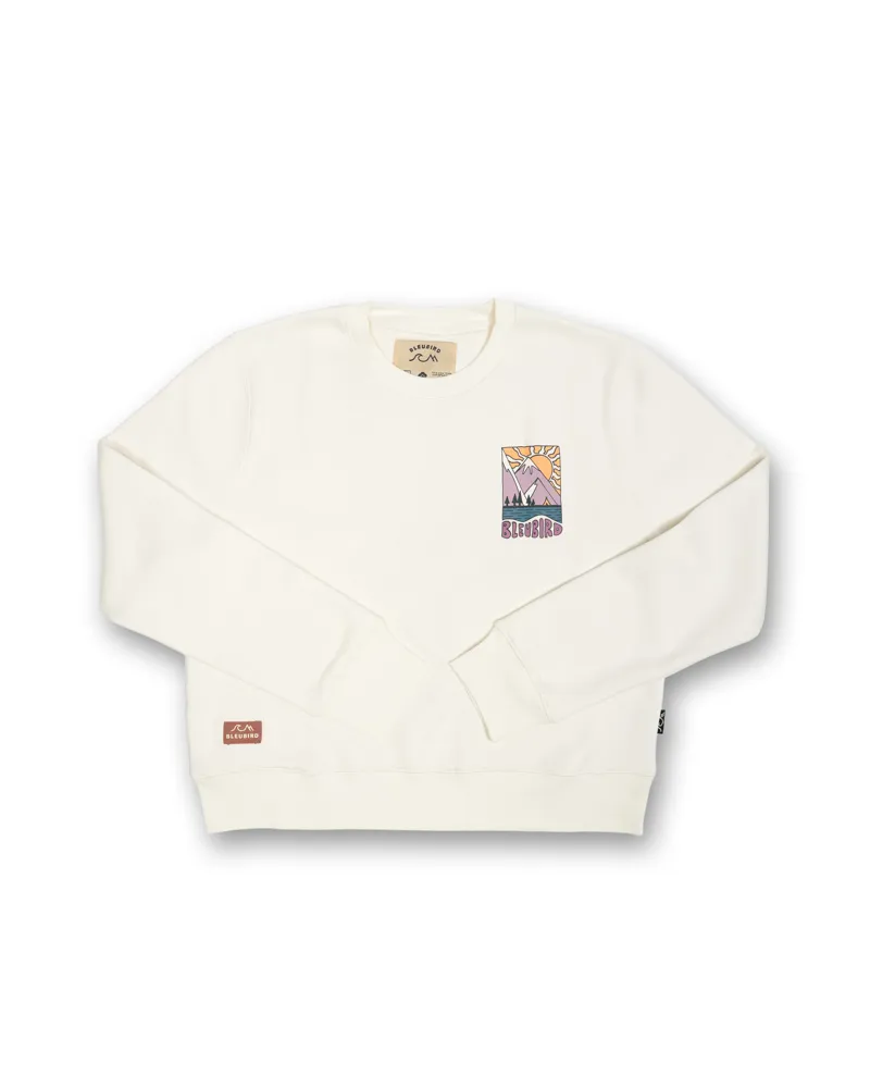 Bleubird Women's Solace Cropped Crew - White