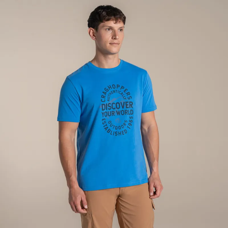 Craghoppers Men's Lucent II Short Sleeved T-Shirt - Azure Sky-1