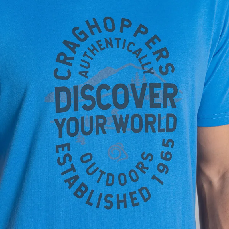 Craghoppers Men's Lucent II Short Sleeved T-Shirt - Azure Sky-4