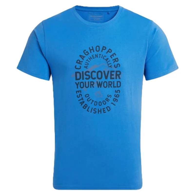 Craghoppers Men's Lucent II Short Sleeved T-Shirt - Azure Sky