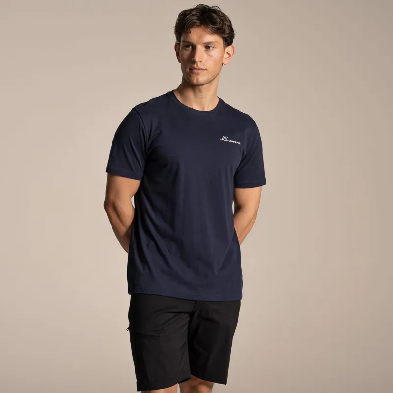 Craghoppers Men's Lucent II Short Sleeved T-Shirt - Blue Navy-2