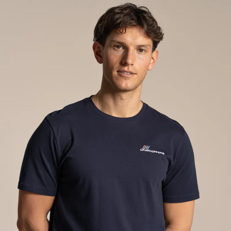 Craghoppers Men's Lucent II Short Sleeved T-Shirt - Blue Navy-4