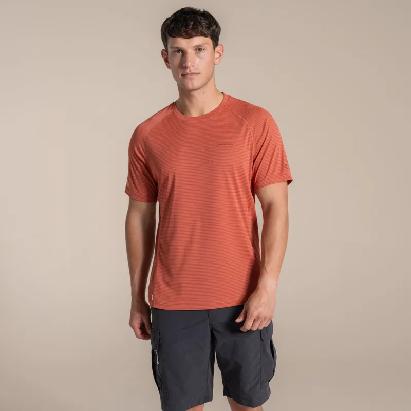 Craghoppers Men's NosiLife SolarShield+ Short Sleeved T-Shirt - Dark Sahara-1