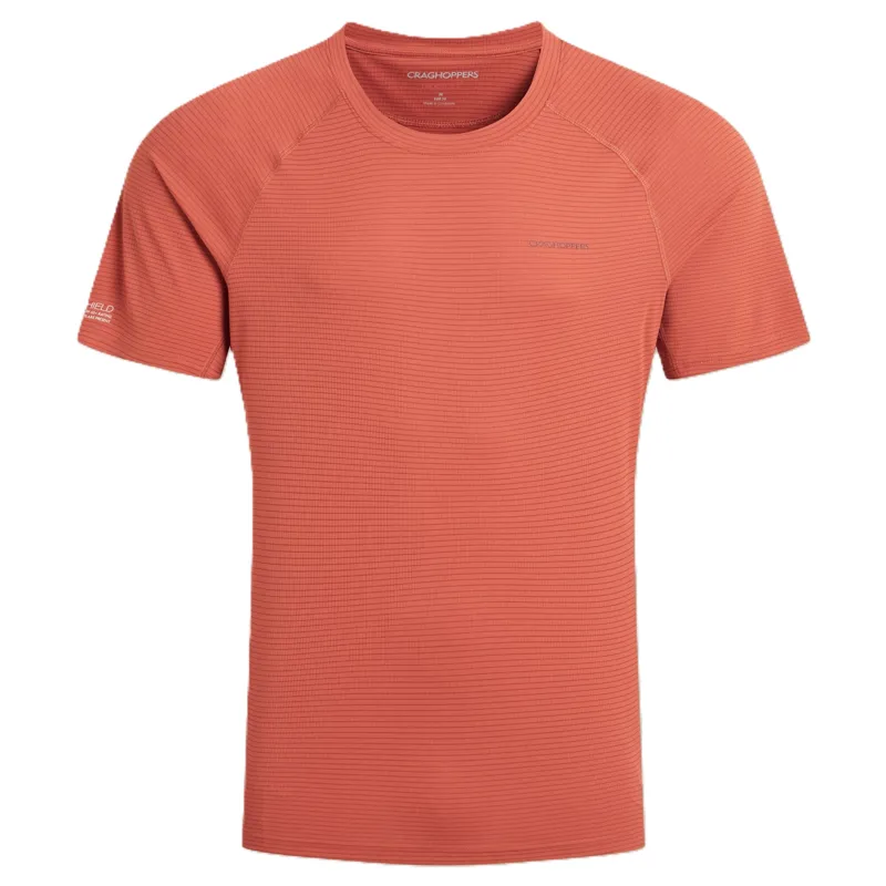 Craghoppers Men's NosiLife SolarShield+ Short Sleeved T-Shirt - Dark Sahara