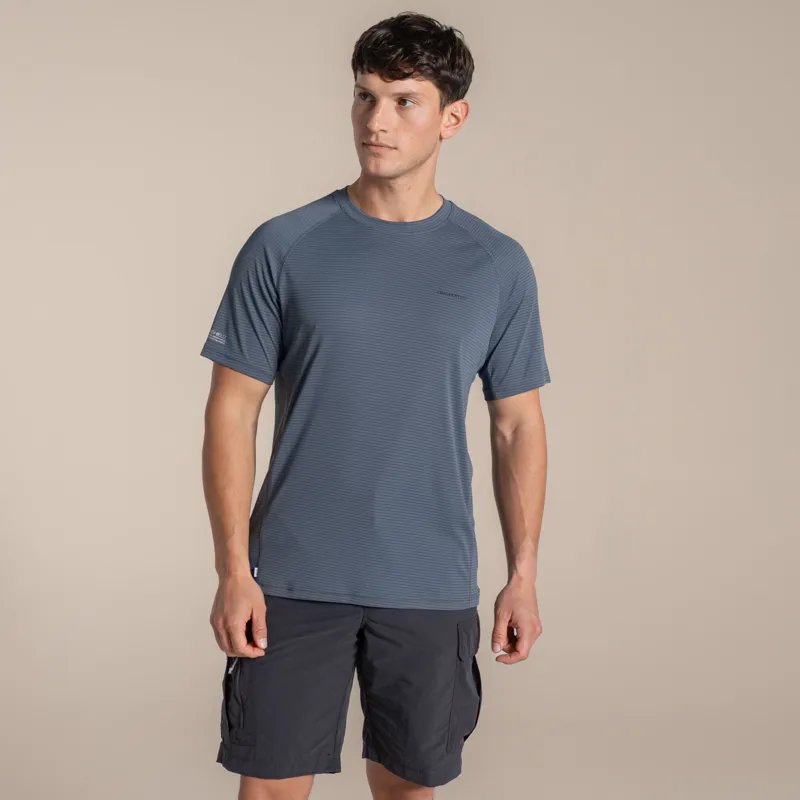 Craghoppers Men's NosiLife SolarShield+ Short Sleeved T-Shirt - Dark Pewter-1