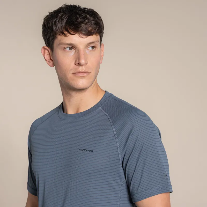 Craghoppers Men's NosiLife SolarShield+ Short Sleeved T-Shirt - Dark Pewter-4