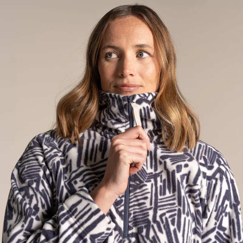 Craghoppers Women's Annjela Half Zip Fleece - Anthracite Print -3